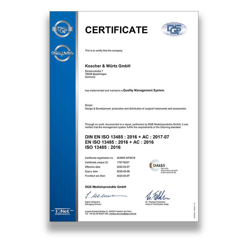 DIN ISO 13485 EN